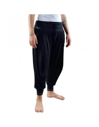 Pantalon yoga large femme - Vinyasa - Noir profond Par le système avancé 