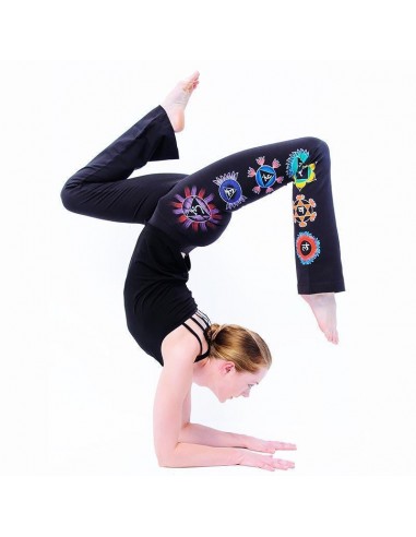 Pantalon yoga femme Chakras Kundalini solde