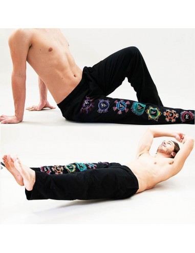 Pantalon yoga homme - 7 chakras pas cher chine