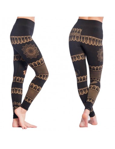 Legging yoga sans couture Noir -  Bhakti de l' environnement