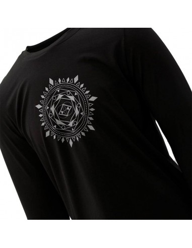 Tee shirt yoga homme manches longues Bio certifié GOTS - Mandala l'évolution des habitudes 