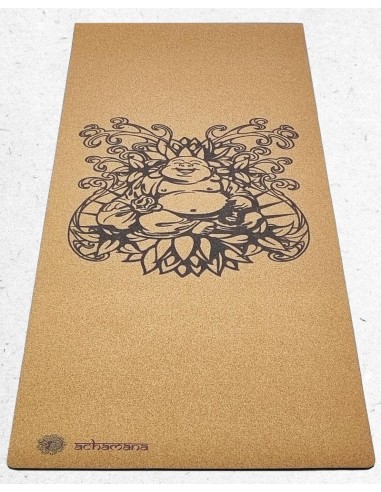 Tapis de yoga liège & latex - épaisseur 5 mm - Bouddha rieur outlet