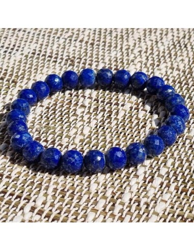 Bracelet pierre Lapis-Lazuli - Perles 8mm AA facettées Jusqu'à 80% De Réduction