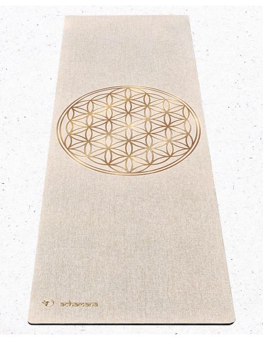 Tapis de yoga Fleur de vie en chanvre  - 4,5 x 610 x 1830 paiement sécurisé