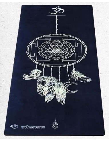 Tapis de yoga écologique 5mm - Confort posture - Sri yantra En savoir plus