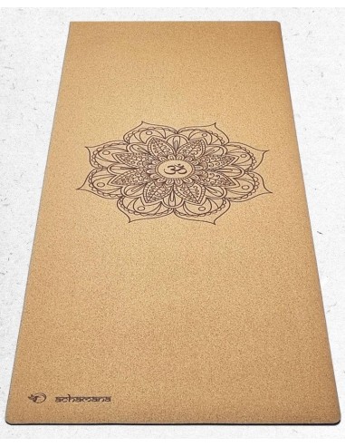 Tapis de yoga liège Mandala destockage