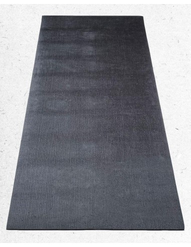 Grand tapis de yoga écologique fibres de jute gris 2,10 m Faites des économies