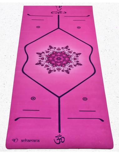 Tapis de yoga et Pilates 3 plis 6 mm Rose floral pas chere