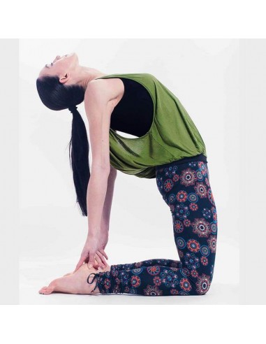 Camiseta sin mangas Yoga Comfort Flow verde oliva o violeta meilleur choix