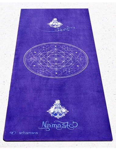 Tapete de ioga antiderrapante azul 6mm de espessura Namaste solde